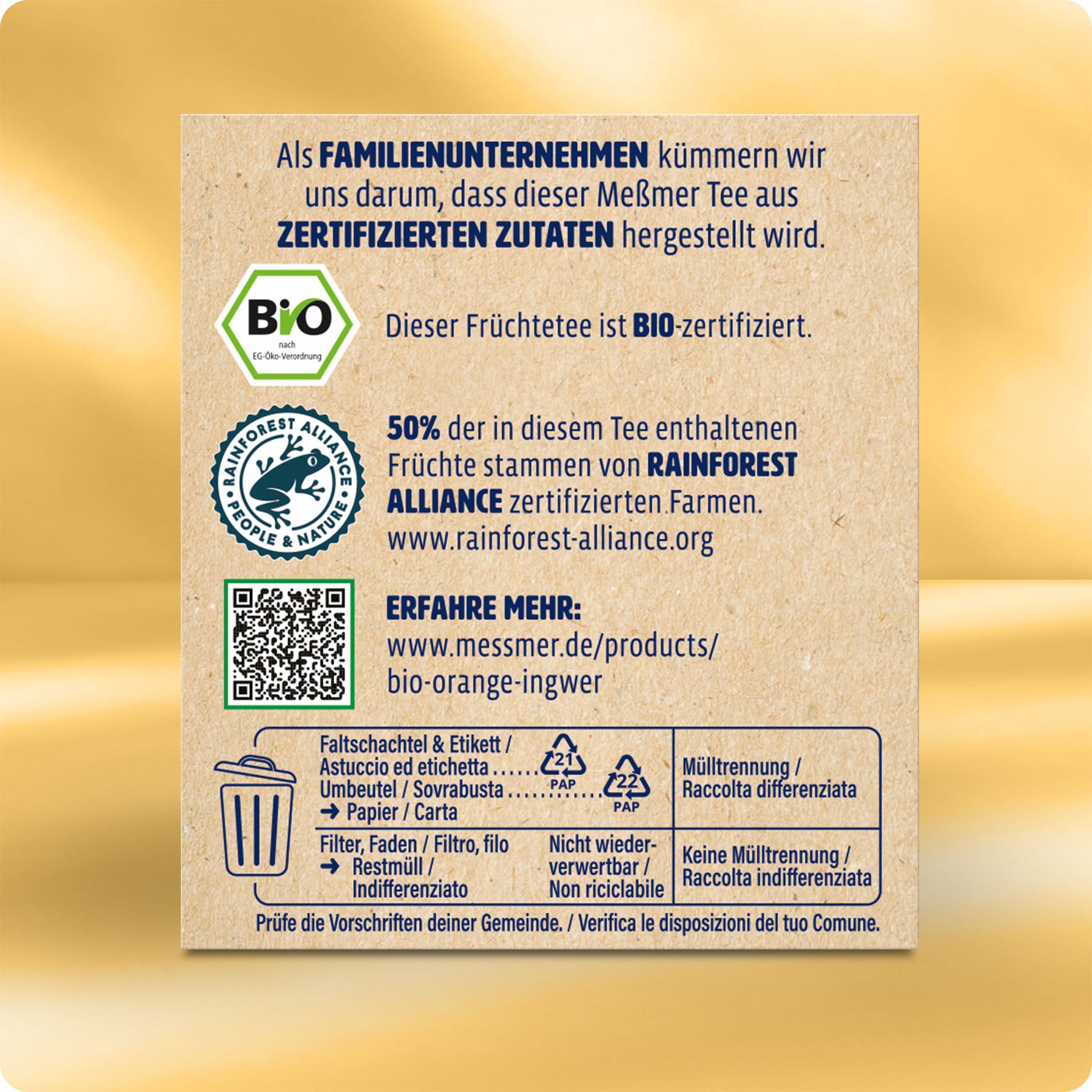 Bio Orange Ingwer