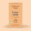 Selfcare Collection Bio Kräutertee mit Zimt, Kardamom und Ingwer, schwarzer Tee mit natürlichem Aroma, beige Verpackung mit Bio-Siegel, warmwürziger Entspannungstee.